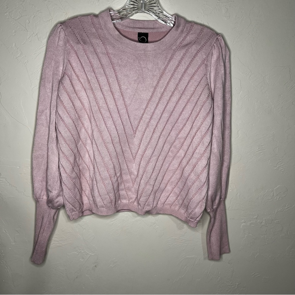 IO‎ Mauve Lantern Sleeves Sweater - Picture 2 of 9